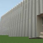 Powder Coated Perforated Metal Panel ISO14001 External For Office Building