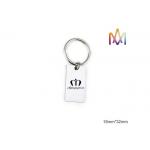 4mm Thickness Free Engraving SS304 Custom Shaped Keychains for sale