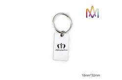 China 4mm Thickness Free Engraving SS304 Custom Shaped Keychains supplier