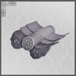 Grey Temple Flat Clay Roof Tiles for sale