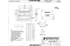 China Stn Yg 122X32dots COB 3.3V Yellow-Green Monochrome LCD Display Module supplier
