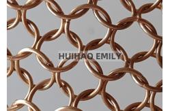 China Chainmail Architectural Metal Mesh Drapery For Wall Coverings , Room Dividers supplier
