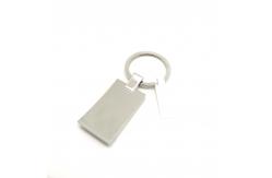 China Individual Polybag Package for Durable Metal Keychain Holder with Siliver Finish supplier