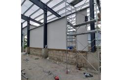 China Large Span Metal Steel Structure Warehouse Building With Aluminum Alloy Windows supplier