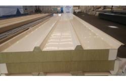 China Warehouse Fabhouse Rockwool Sandwich Panel 50mm Cold Room Panel With Polyurethane supplier
