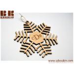 Wood Christmas Tree Decor - Laser Cut Christmas Ornaments Personalized Wooden Snowflake Ornament for sale
