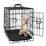 Breathable Large Metal Folding Metal Dog Crate With Gate for sale