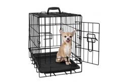 China Breathable Large Metal Folding Metal Dog Crate With Gate supplier