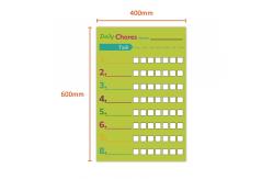 China Customizable Erasable Daily Weekly Monthly Chore Chart Preschool Reward Chart 60x40cm supplier