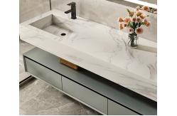 China Customized Bathroom Vanity Units Luxury Slate Wall Mounted Floating supplier