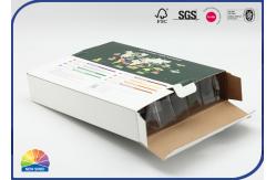 China Decorated Cardboard Corrugated Packaging Box Silver Stamping With Tray supplier