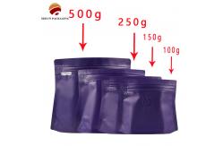 China Custom Printed Flat Bottom Coffee Bag With Zipper Or Slider Closure supplier