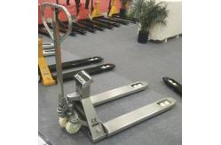 China Stainless Steel Pallet Jack With Weight Scale Washdown Weighing Pallet Jack supplier