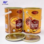Metal 5 Liter Bucket With Lid 17.5cm Dia 5 Litre Paint Bucket for sale