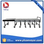 China Gravity Expandable Flexible Steel Roller Conveyor factory
