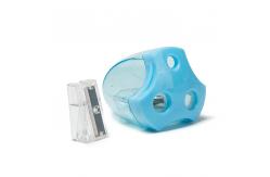 China Baby Fancy Rocket Plastic Pencil Sharpener With Tank supplier