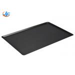 RK Bakeware China Foodservice Telfon Nonstick 600*400mm Wire in Rim Aluminum Bun Baking Tray Pan for sale