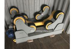 China Self Aligning Pipe Welding Rollers 10 Ton Stands For Wind Tower supplier