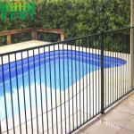 Modern Design Easily Assembled Flat Top Swimming Pool Steel Tubular Fence Panel for sale
