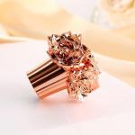 High Precision Luxury Zinc Alloy Perfume Cover Shiny Gold Electroplating for sale