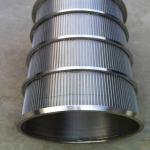 Cylinder Johnson Wedge Wire Filter Screen Stainless Steel Industrial for sale