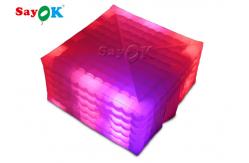 China Square Giant LED Light Inflatable Air Tent For Fairs Event SGS ROSH supplier
