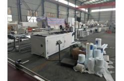 China Fully Automatic Toilet Paper Roll Cutting Machine Single Roll Cutting Machine 100cuts/min supplier