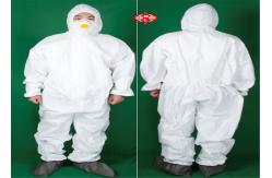 China Tear Resistant Hooded Disposable Protective Coverall With Boot supplier