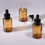 frosted matte amber glass dropper bottles twist spout 5ml custom