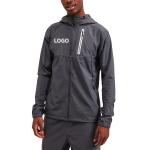 OEM custom logo brand men's streetwear outdoor sports track 100% polyester zip up windbreaker jacket for men for sale