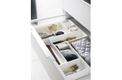 China 10x20cm White Plastic Drawer Organizer For Kitchen Rectangle supplier