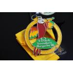 Marathon Sports Running Award Medals Bird Design With Cut Out / Soft Enamel for sale