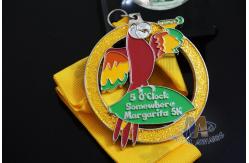 China Marathon Sports Running Award Medals Bird Design With Cut Out / Soft Enamel supplier