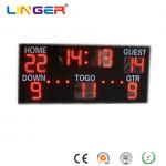 Wireless Radio Wave Communication American Football Scoreboard 9500mcd With Shot Clock for sale