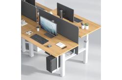 China Modern Electric Standing Table Back To Back Height Adjustable Workstation Office Desk supplier