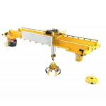 QZ Type Double Girder Bridge Crane With Grab Bucket 20t A6 For Waste for sale