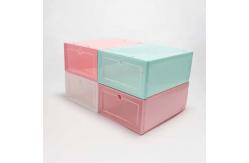 China ODM Foldable Household Shoe Box Multiscene Use Stackable Assembled Space Saving supplier