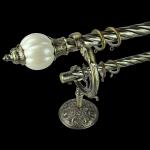 Morocco 1.5m Crystal 3m Pipe Curtain Rods Set For Bedroom