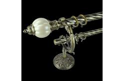 China Morocco 1.5m Crystal 3m Pipe Curtain Rods Set For Bedroom supplier