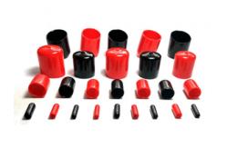 China Black Red Rubber M6 M8 Custom Size Thread Rod End Caps supplier