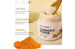 China Foaming Organic Sugar Turmeric Body Scrub 3 Years Shelf Life supplier