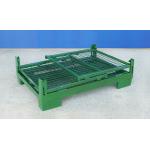 Foldable Wire Container Storage Cages Warehouse Material Handling for sale