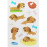 Fashion Kawaii Puffy Dog Stickers , 3d Bubble Stickers PVC + PET Material for sale