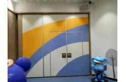 China Fabric Surface MDF Office Partition Wall with Hanging System / Sliding Track Roller supplier