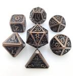 GST Multipurpose Mini RPG DiceGold Plated Polyhedral Dice Set Unique Tactile Gaming Experience black for sale