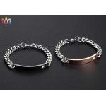 ODM Curb Cuban Link Chain Personalised Mens Engraved Bracelets