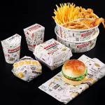 Wholesale customized fried chicken boxes low-priced fast food cardboard takeaway popcorn boxes for sale