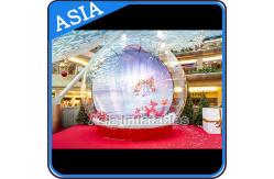 China CE Approval X - Mas Christmas Inflatable Snow Globe For Photo Taking supplier