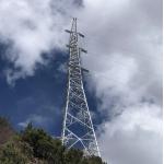 110 132kV 4 Legged Angular Steel Lattice Transmission Tower for sale