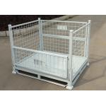 Stackable White Stillage Steel Pallet Cage For Gas Bottle Logistics for sale
